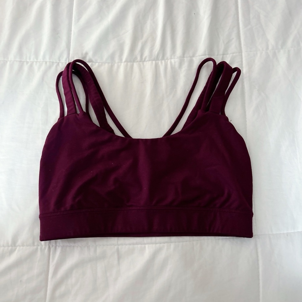 Victorias Secret Burgundy Sports Bra (S/M) - Like New